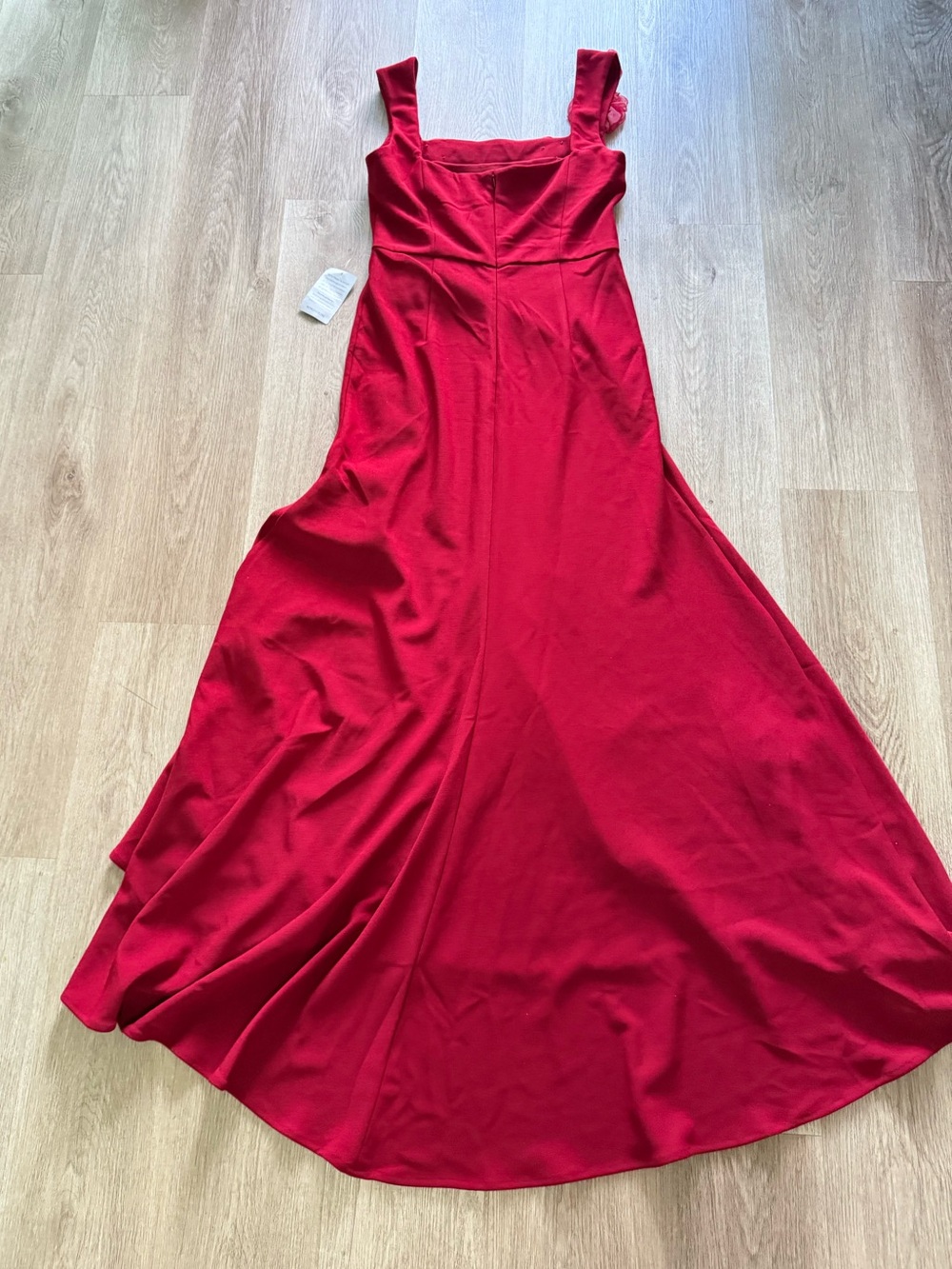elliatt evanora red wine high low 3d floral applique maxi gown dress size XL NEW - Picture 8 of 13